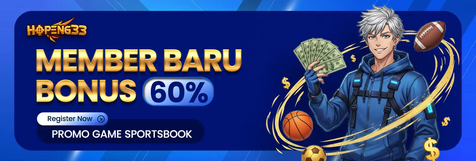 BONUS MEMBER BARU 60% SPORTBOOK